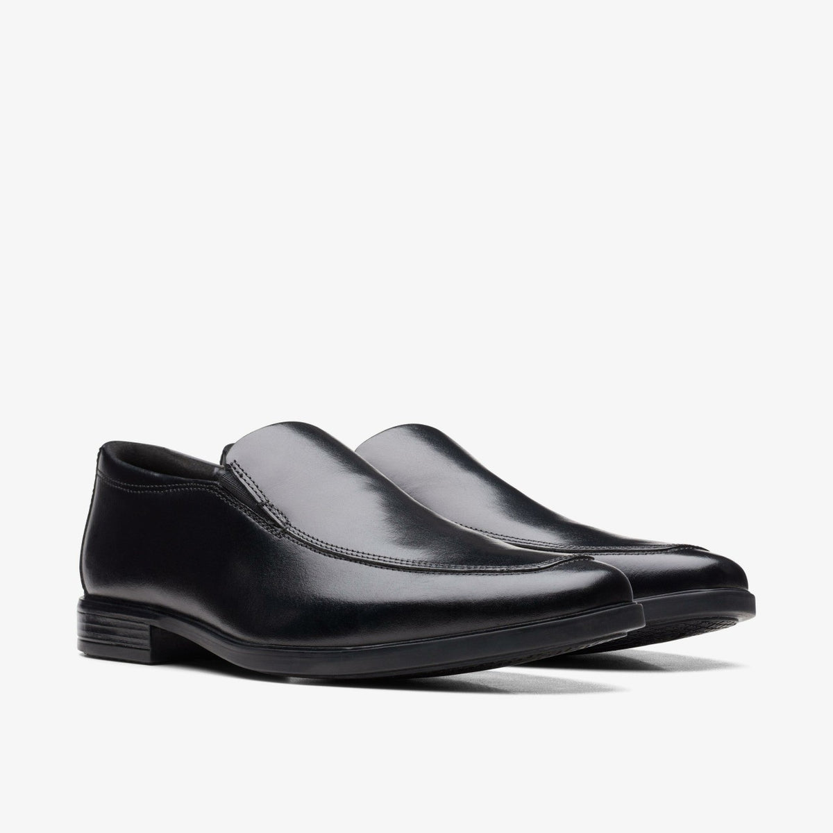 Clarks Men Howard Edge Loafer Black Leather
