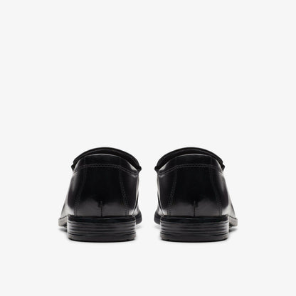 Clarks Men Howard Edge Loafer Black Leather