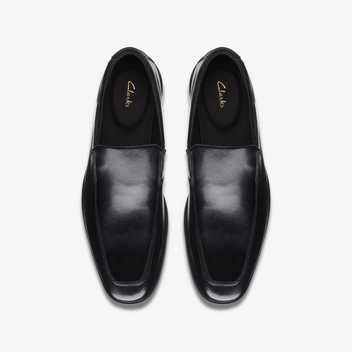 Clarks Men Howard Edge Loafer Black Leather