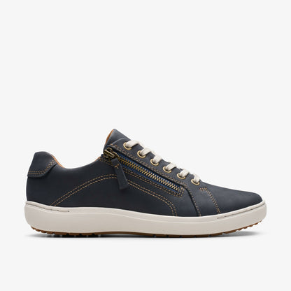 Clarks Women Nalle Lace Navy Nubuck