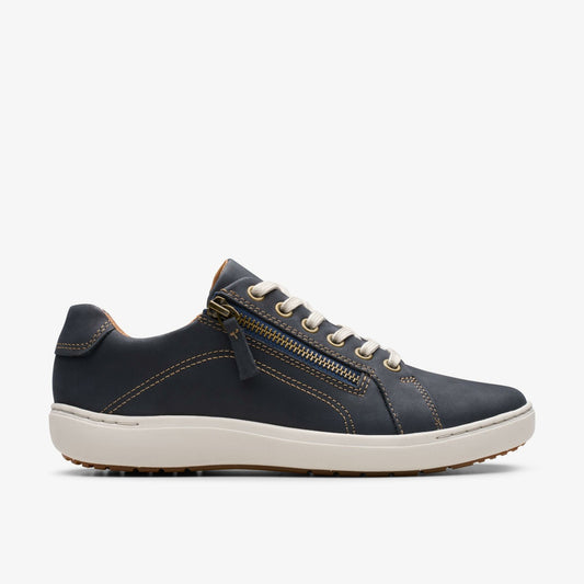 Clarks Women Nalle Lace Navy Nubuck