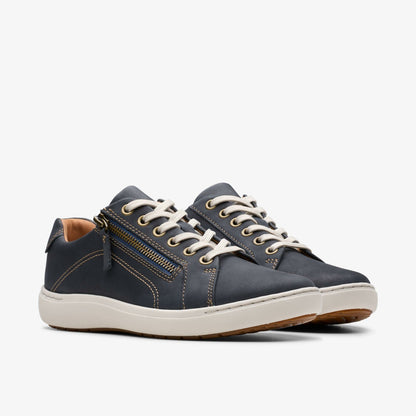 Clarks Women Nalle Lace Navy Nubuck