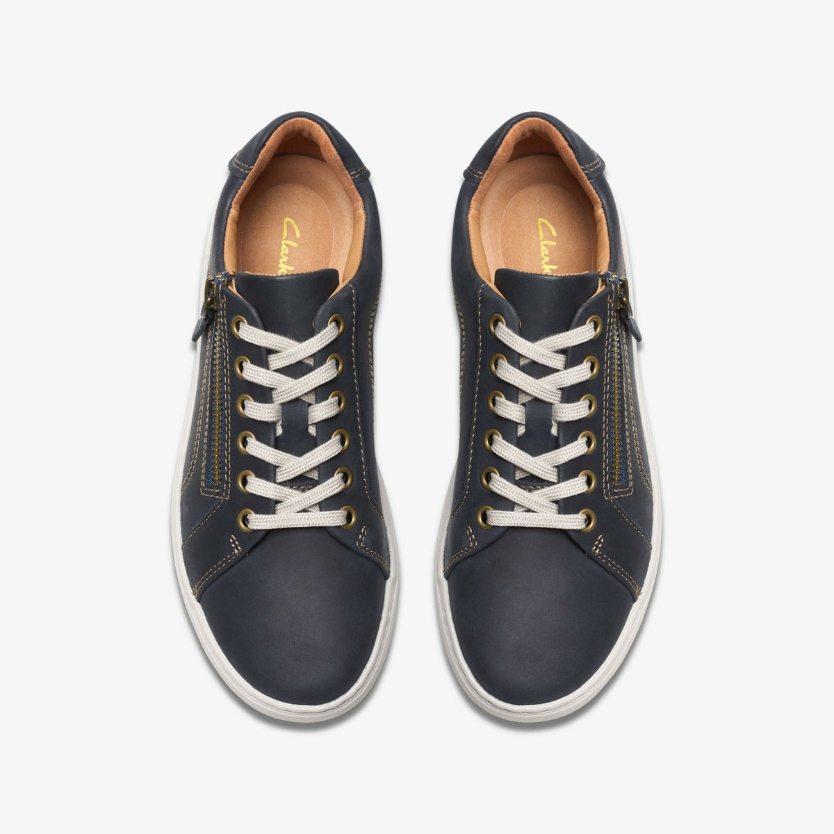 Clarks Women Nalle Lace Navy Nubuck