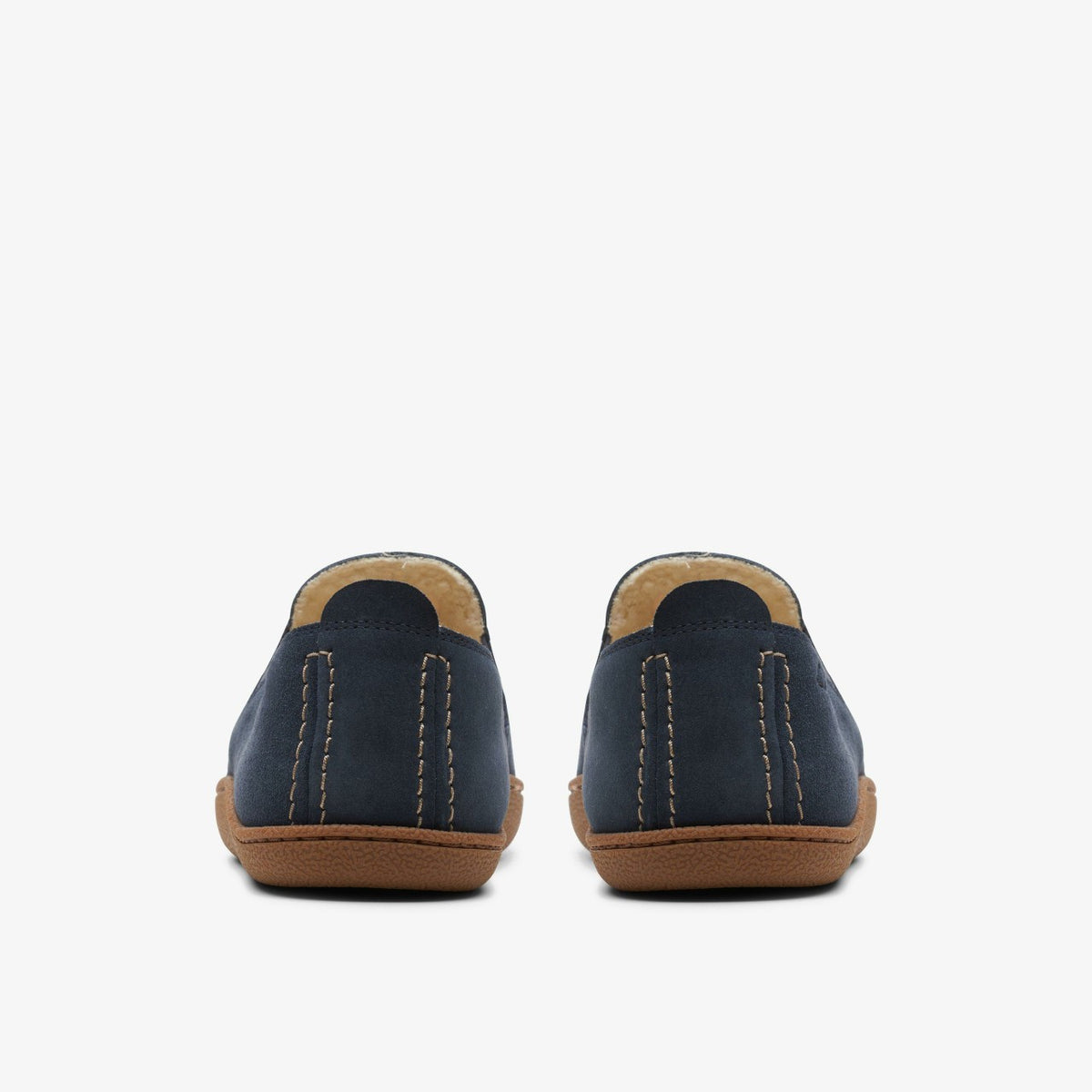 Clarks Men Home Mocc Slipper Navy Suede