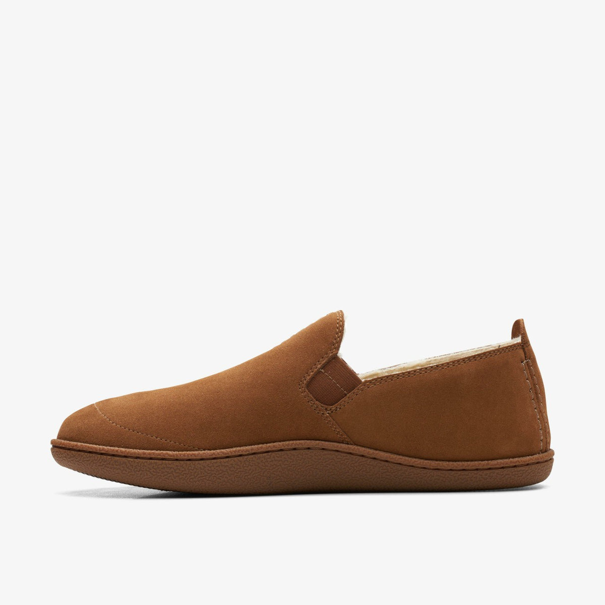 Clarks Men Home Mocc Slipper Tan Suede