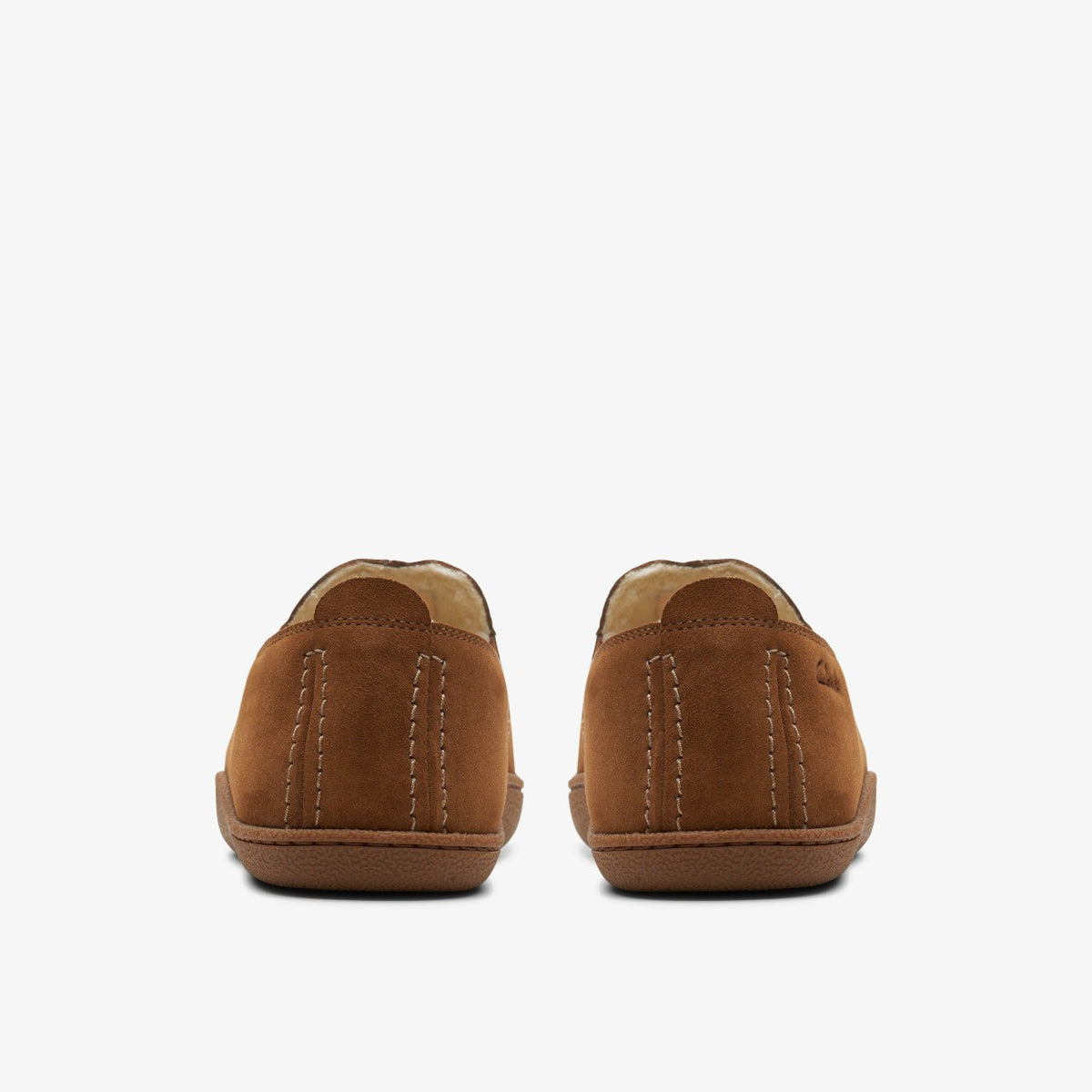 Clarks Men Home Mocc Slipper Tan Suede