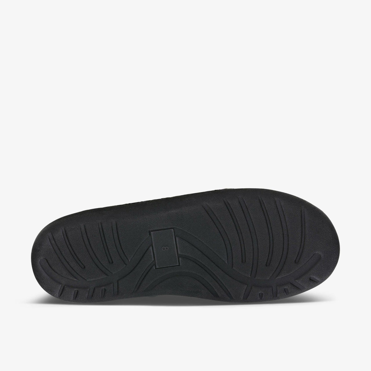 Clarks Men King Riptape Slipper Dark Grey Felt