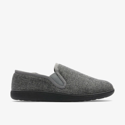 Clarks Men King Ease Dark Grey Interest