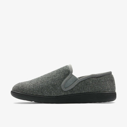 Clarks Men King Ease Dark Grey Interest
