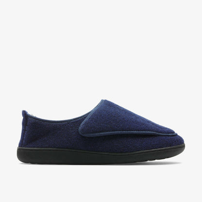 Clarks Men King Riptape Slipper Navy