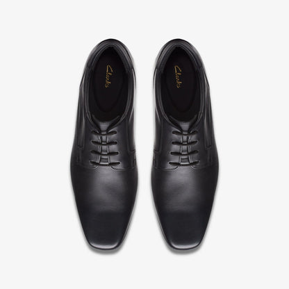 Clarks Men Sidton Lace Black Leather