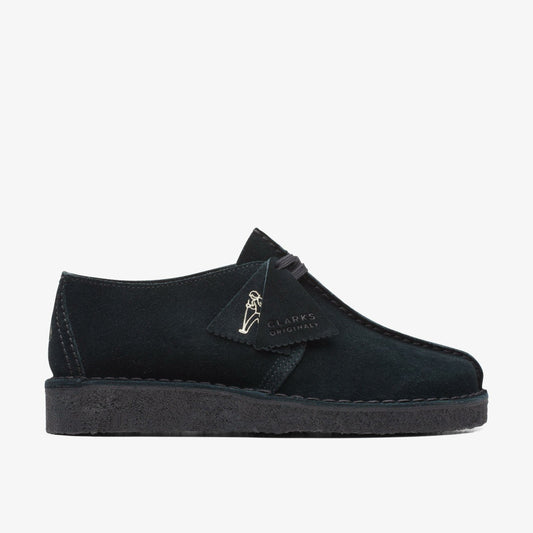 Clarks Women Desert Trek Black Suede