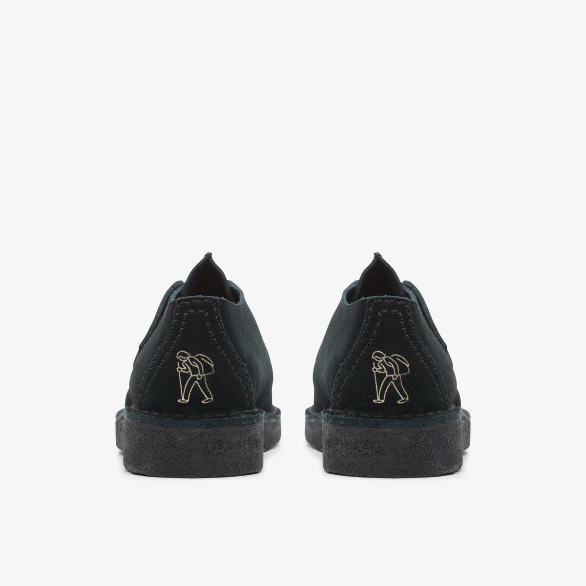 Clarks Women Desert Trek Black Suede