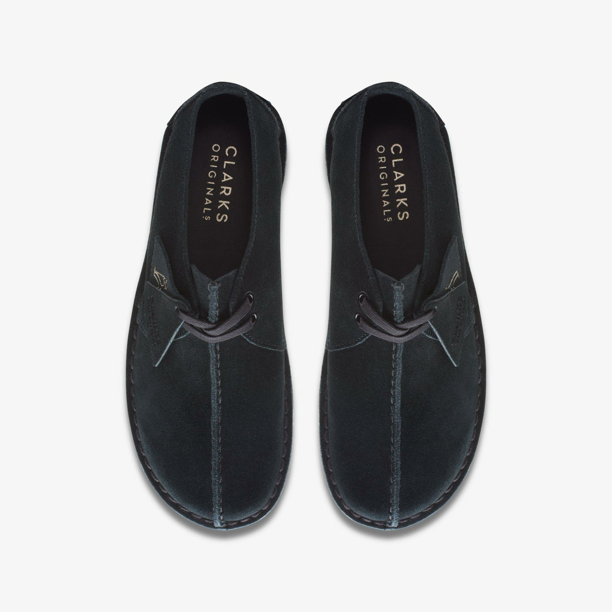 Clarks Women Desert Trek Black Suede