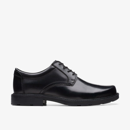 Clarks Men Kerton Lace Black Leather