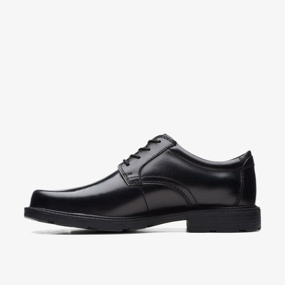 Clarks Men Kerton Lace Black Leather