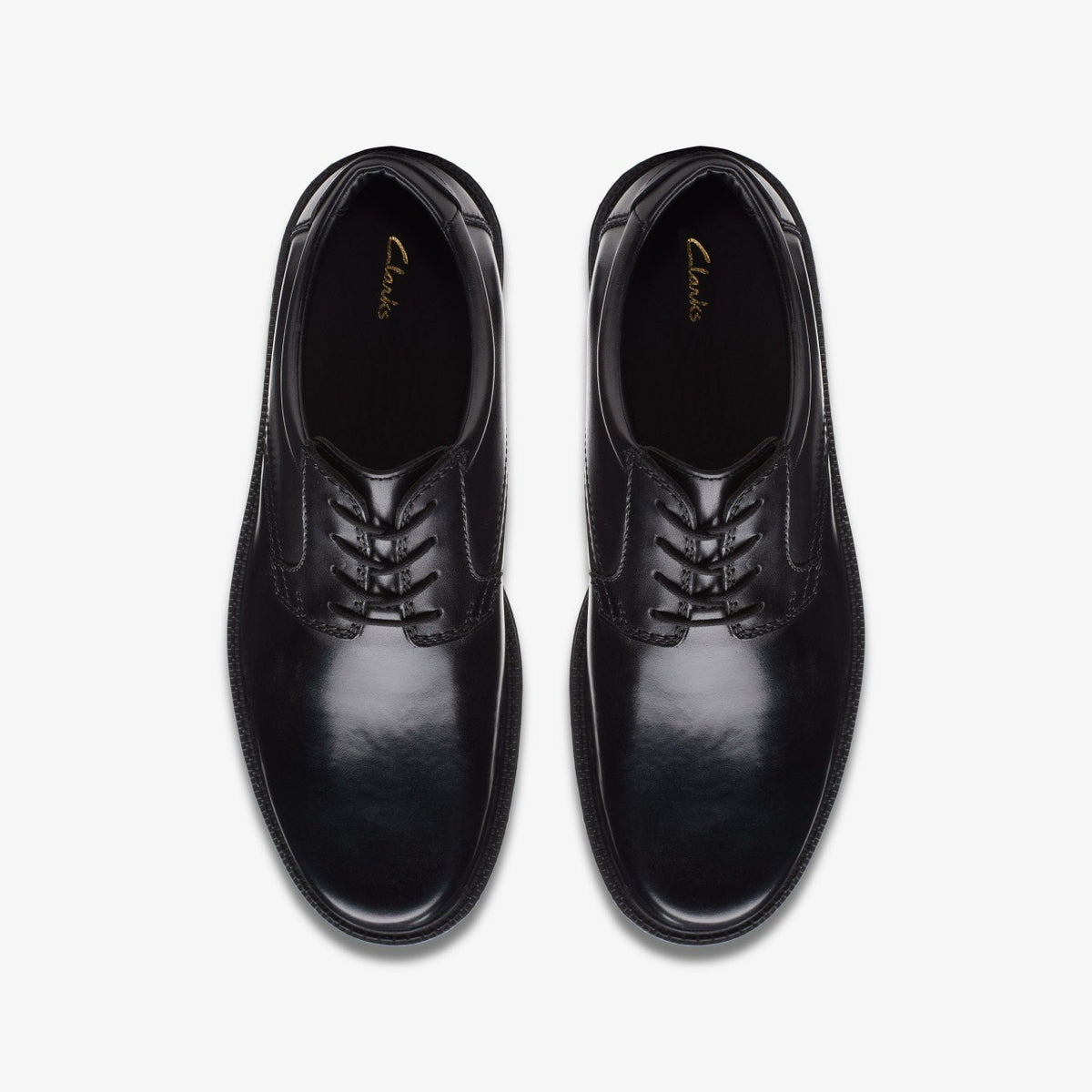 Clarks Men Kerton Lace Black Leather