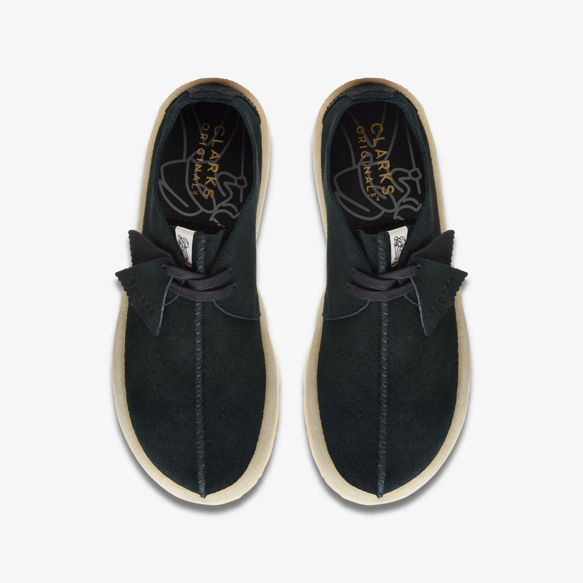 Clarks Men Trek Cup Black Suede