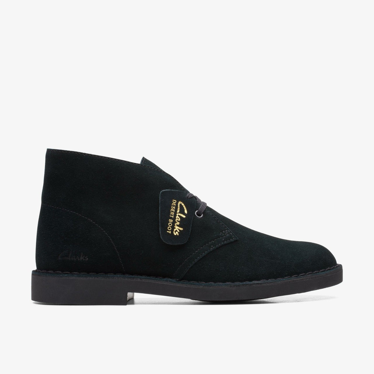 Clarks Men Desert Boot Evo Black Suede
