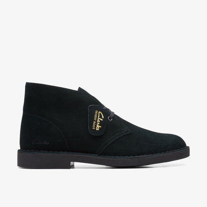Clarks Men Desert Boot Evo Black Suede