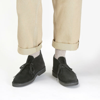 Clarks Men Desert Boot Evo Black Suede