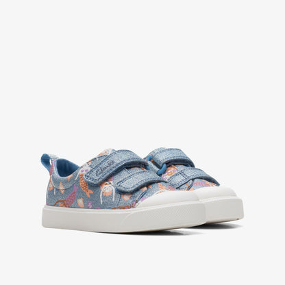 Clarks Kids City Bright Toddler Denim
