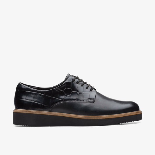 Clarks Women Glickly Derby Black Combination
