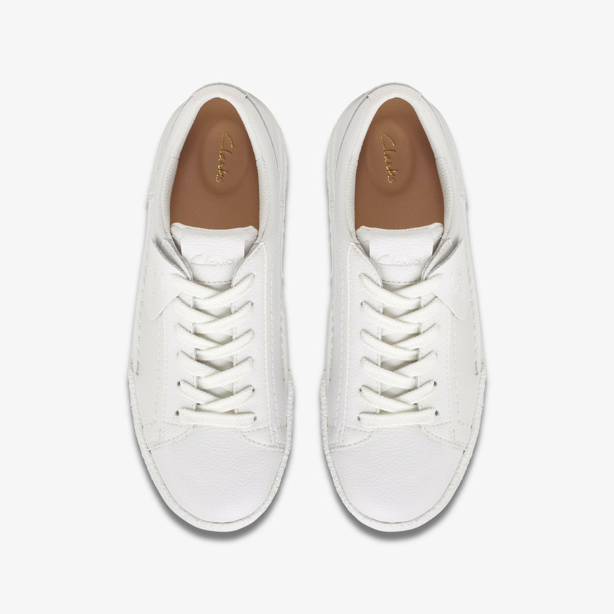 Clarks Women Craft Cup Walk White Leather