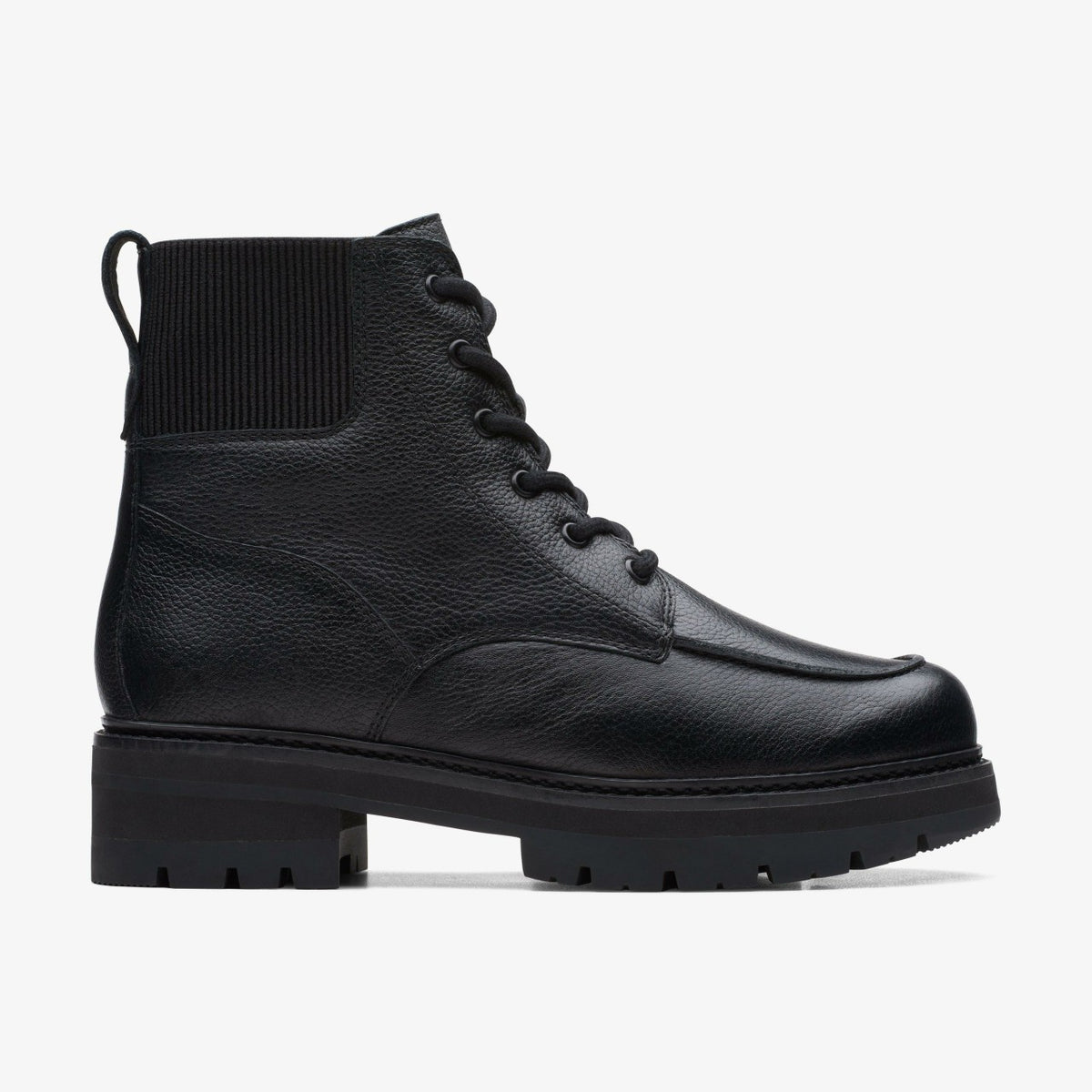 Clarks Women Orianna Mid Black Warmlined Leather