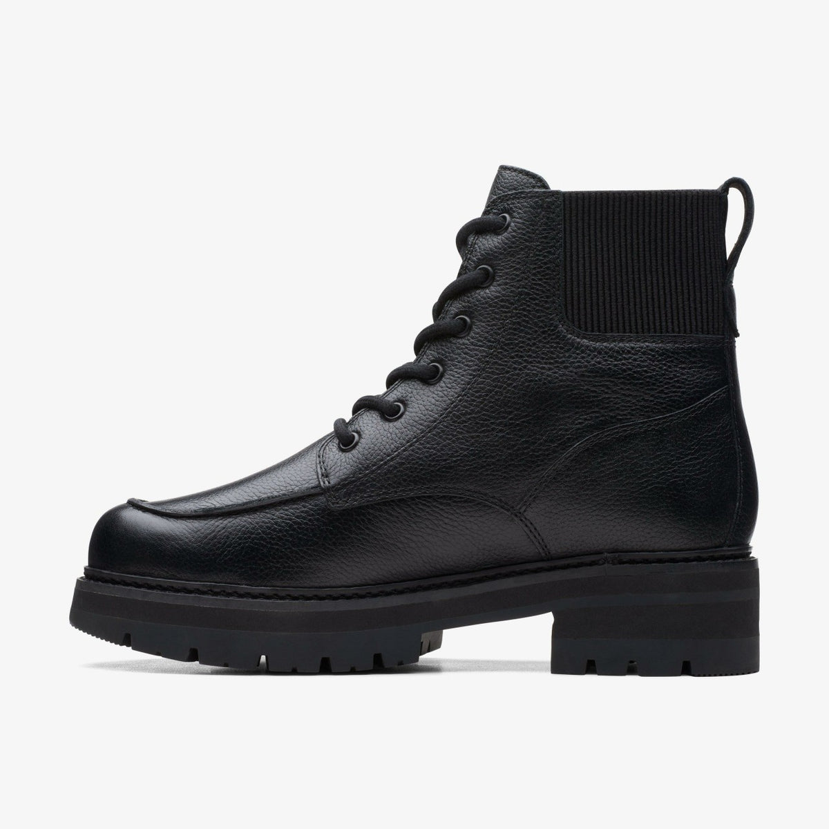 Clarks Women Orianna Mid Black Warmlined Leather