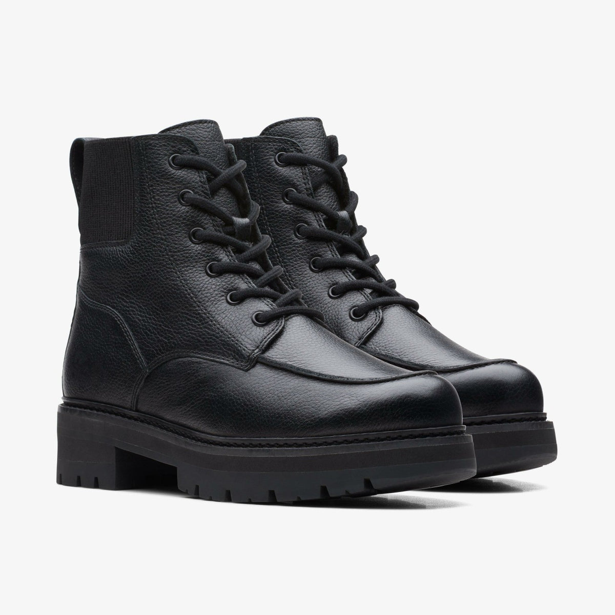 Clarks Women Orianna Mid Black Warmlined Leather