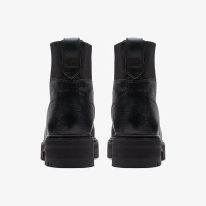 Clarks Women Orianna Mid Black Warmlined Leather