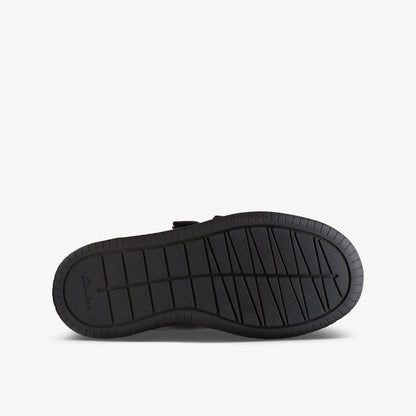 Clarks Kids Fawn Strap Kid Black Leather