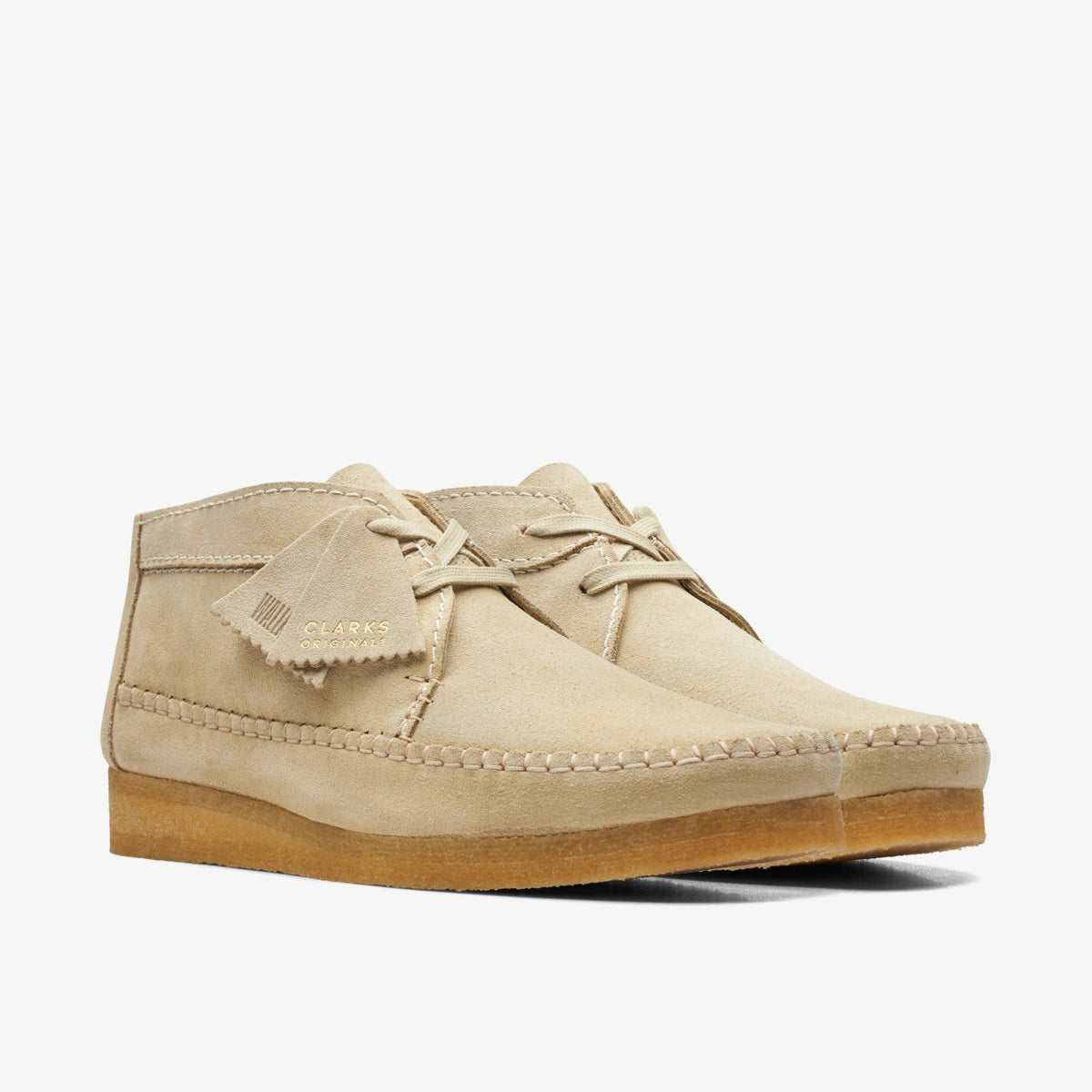 Clarks Men Weaver Boot Maple Suede