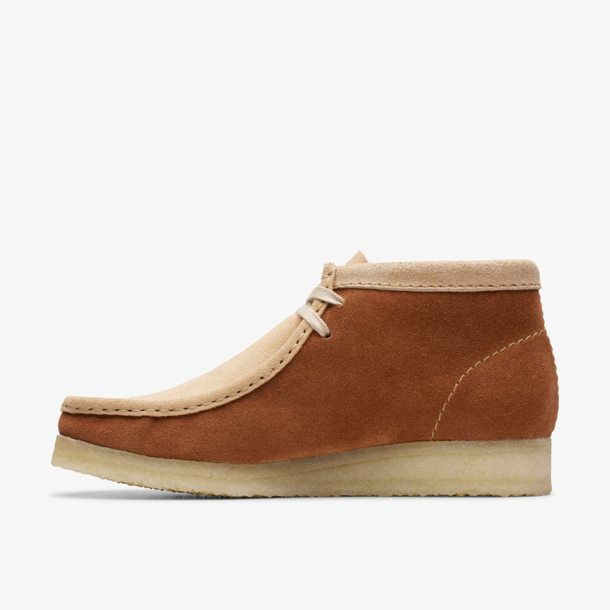 Clarks Women Wallabee Boot Tan Combination