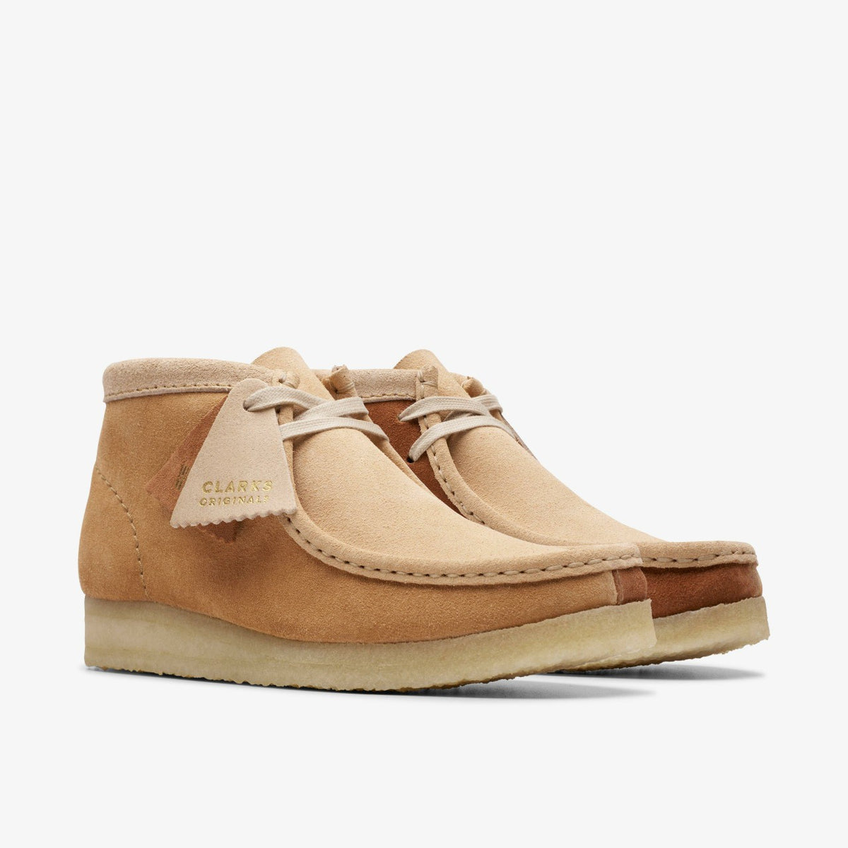 Clarks Women Wallabee Boot Tan Combination