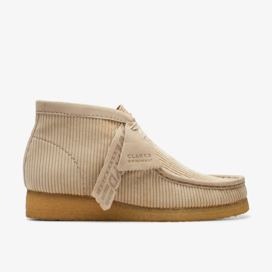 Clarks Women Wallabee Boot Sand Cord