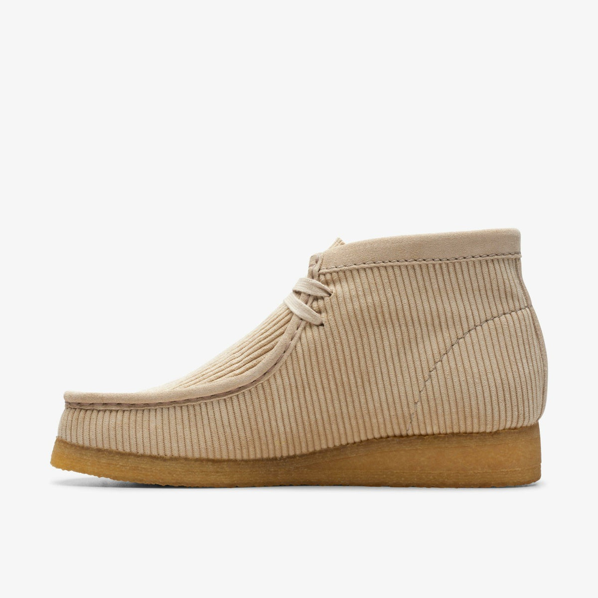 Clarks Women Wallabee Boot Sand Cord