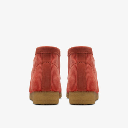 Clarks Women Wallabee Boot Coral Cord