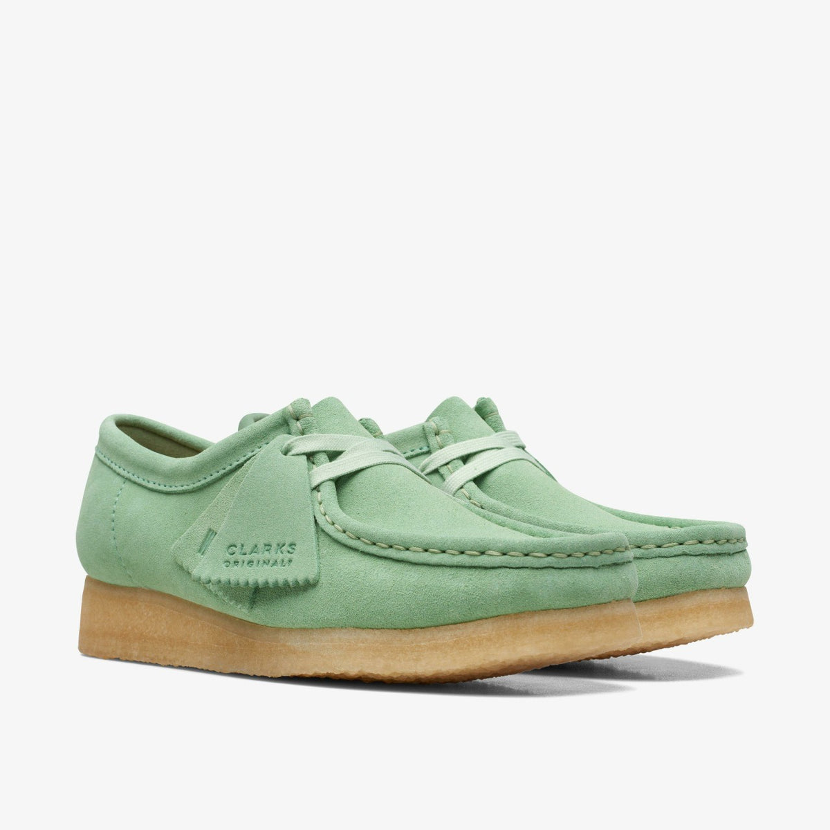 Clarks Women Wallabee Pine Green