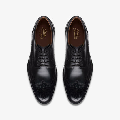 Clarks Men Craft Arlo Limit Brogue Black Leather