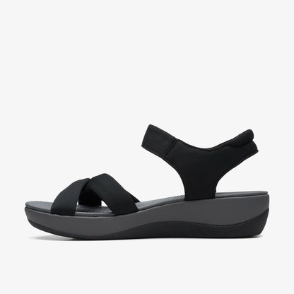 Clarks Women Arla Shore Black Textile