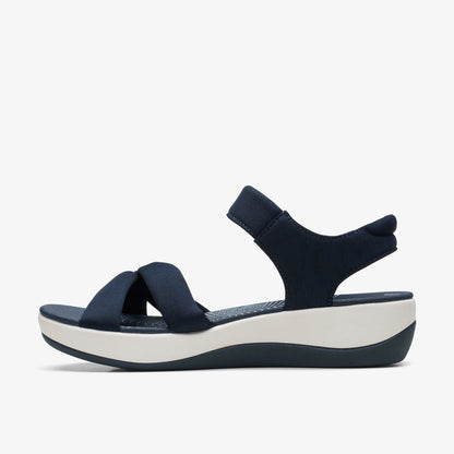 Clarks Women Arla Shore Navy Textile