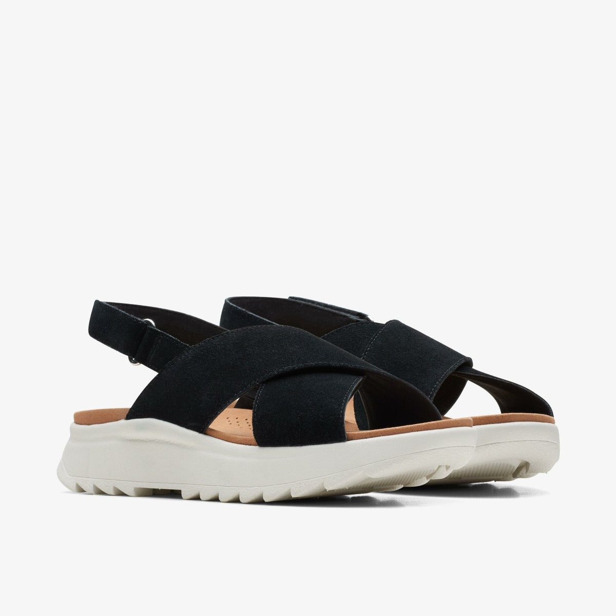 Clarks Women Dash Lite Wish Black Suede