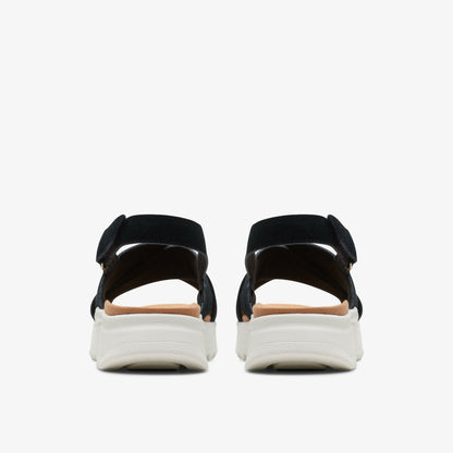 Clarks Women Dash Lite Wish Black Suede