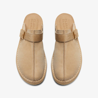 Clarks Men Trek Mule Taupe Interest