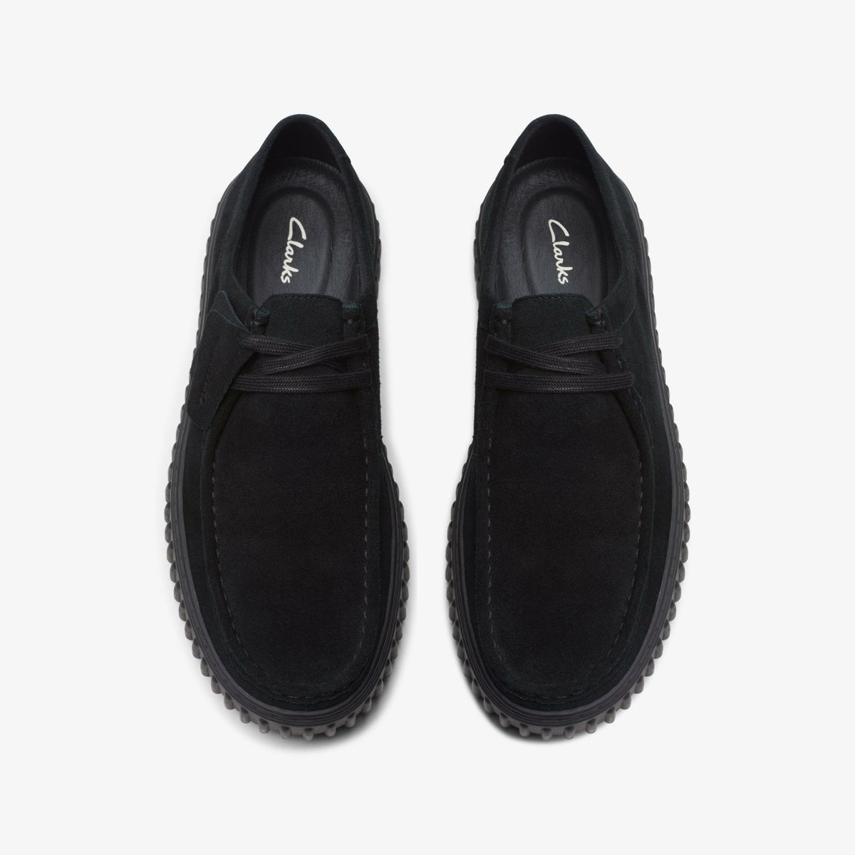 Clarks Men Torhill Lo Black Suede