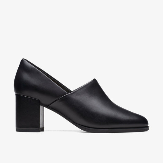 Clarks Women Freva 55 Lily Black Leather