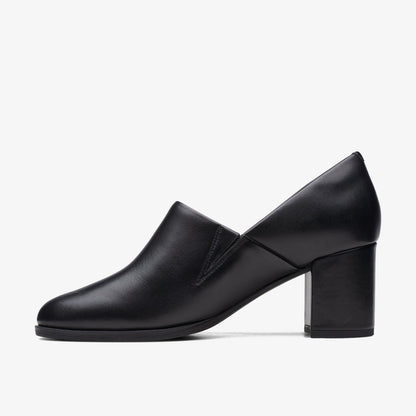 Clarks Women Freva 55 Lily Black Leather
