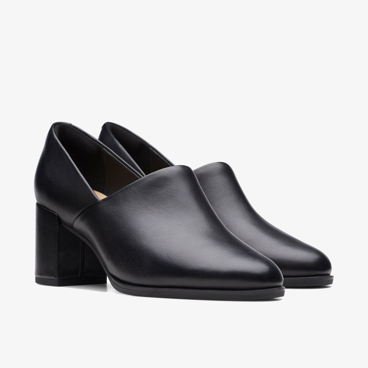 Clarks Women Freva 55 Lily Black Leather